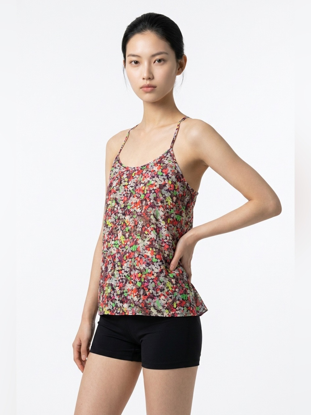 J. Crew Multicolor Floral Spaghetti-Strap tank top, racerback Size/8 NWOT